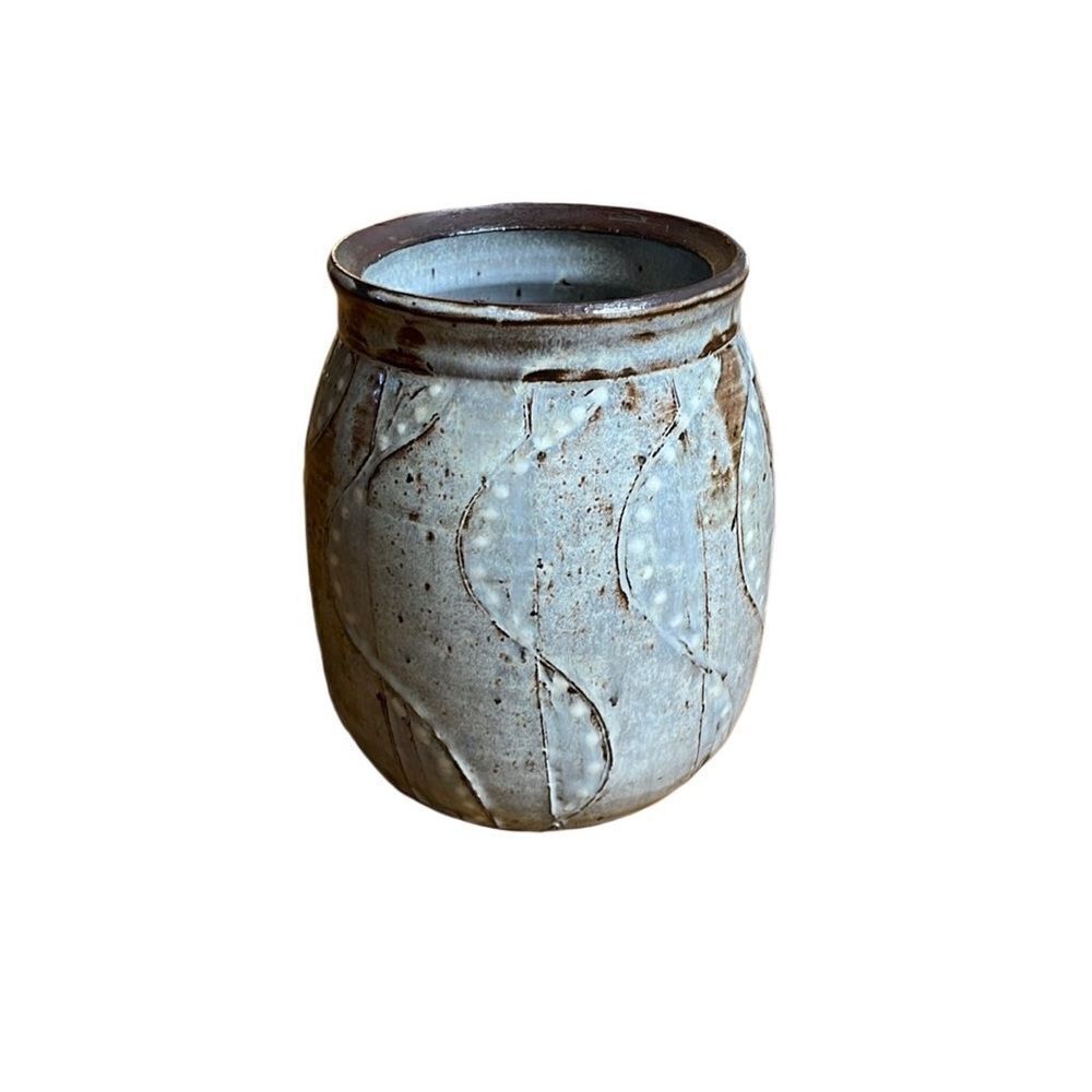 Vintage MCM Earthenware Hastings Vase - Picture 5 of 6